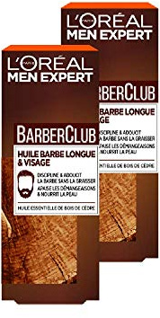 L'Oréal Men Expert BarberClub Herrenöl mit ätherischem Zedernholz 30 ml, 2 Stück