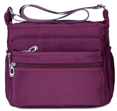 NOTAG Borsa a Tracolla Donna Impermeabile Nylon Crossbody Messenger Multi Tasca Casuale Per Viaggio