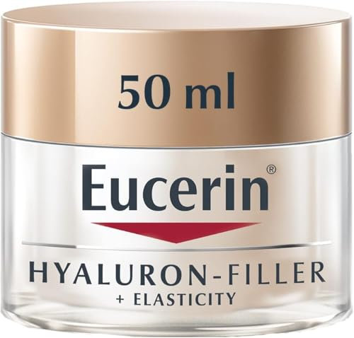 Eucerin Hyaluron-Filler + Elasticity Night 50ml, Anti-Ageing Night Cream for Mature Skin, Deeply-Penetrating Moisturiser with Hyaluronic Acid and Collagen