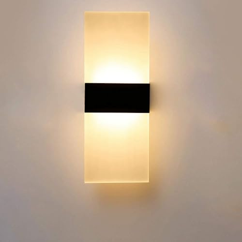 Jadeshay Wandleuchte Innen, LED Wandleuchten Innen Moderne Wandlampe Innen Acryl Wandstrahler Innen Nacht Dekorative Lampe