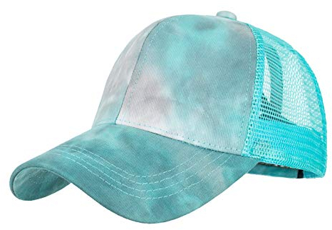 Baseball Cap Herren Damen Gradient Snapback Caps Mit ZöPfen Loch Loop MüTze Outdoor Baseballkappe Hut Hohe Bun Trucker Caps SchirmmüTze Sonnen Kappe Sonnenschutz
