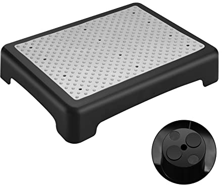 Fotree Step Stool, Indoor Outdoor Non-Slip Platform Step Stools for Adults ＆ Elderly Senior, Portable Anti-Fall Safety Step Platform, Large Size 3.5 Inch High Rise Stairs