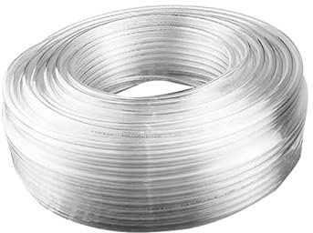 AOPANDA Tuyau d'air pneumatique en polyuréthane, tuyau de compresseur d'air, tuyauterie en polyuréthane pour fluide, transmission de gaz 4 mm x 2,5 mm, 10 m, transparent