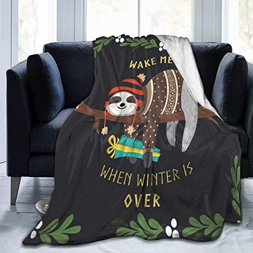 okoikfc Kuscheldecke Flauschig 220x240 cm 3D Faultier Decke Fleecedecke - Wohndecke, Sofadecke XXL, Decke Couch Blanket, Kuscheldecke Große, Sofa überwurfdecke