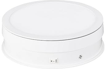 Andoer Drehteller Elektrisch, 20CM Displayständer Elektrischer, 360-Grad-Drehteller für Produktanzeige, Fotografie, Schmuckuhrenhalter,10 kg/22 lbs Tragfähigkeit