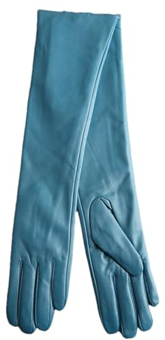 HEAITHpool 50 cm Lange Lederhandschuhe Damen Lederhandschuhe Warme Damen Winterhandschuhe Einfache Damenhandschuhe
