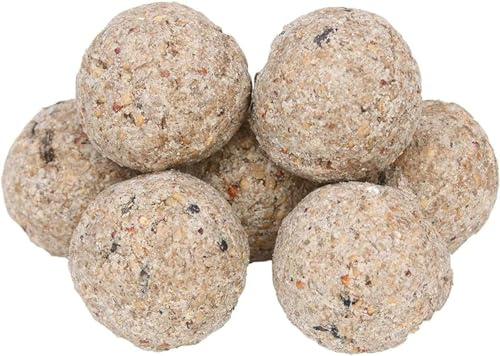 Superpet Premium Fat Balls for Wild Birds, High-Energy Wild Bird Food for Bird Feeders, Mess-Free Winter and Year-Round Nutrition, No Nets or Plastic (100 Pack)