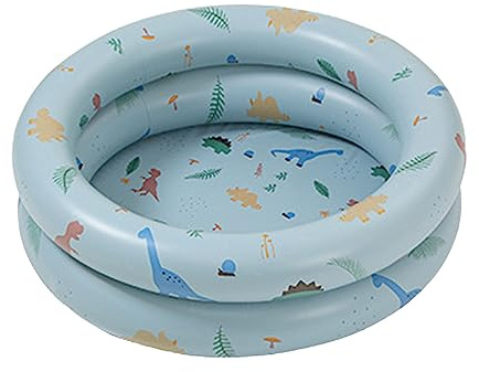 Pataugeoire Gonflable Piscine Gonflable Bébé Rétro Blow Up Piscine Famille Style Mignon Piscine d'eau Épaissi pour Jouer en Intérieur ou en Extérieur (Type 2)