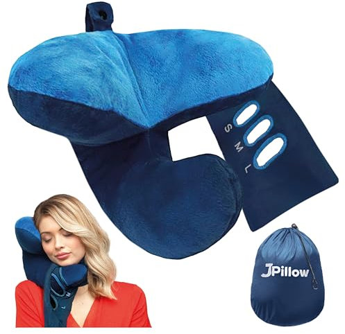 J-pillow Reisekissen – Britische Erfindung des Jahres 2013 – (Marineblau)