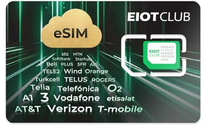 EIOTCLUB eSIM per smartphone Android – Rendi il tuo telefono compatibile con l’eSIM, con download illimitati e roaming dati in oltre 200 paesi nel mondo.(Physical eSIM card)