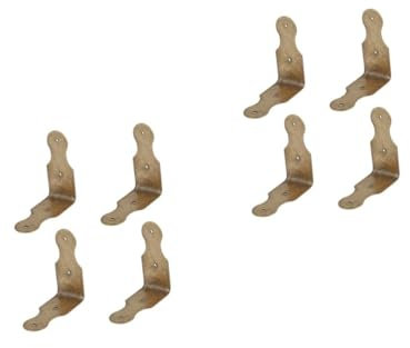 NUOBESTY 2 Sätze Kantenschutz Für Möbel Schützend Rand Bewachen Eckschützer Retro-eckenschutz Antiker Kantenschutz Antike Eckschutz Eckkantenschutz Eckenschutz Für Möbel Messing 4 Stück * 2