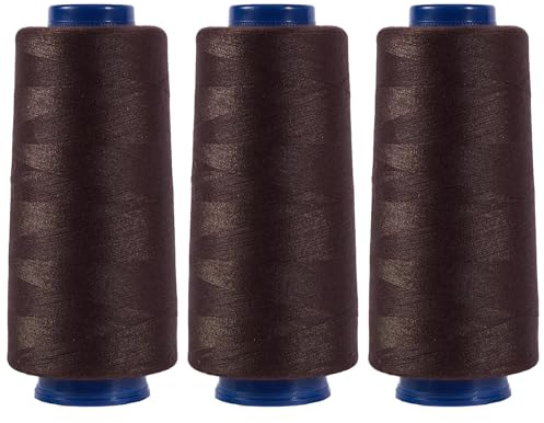 Cônes de fil de surjeteuse de 2744 m chacune, bobines de fil en polyester 40S/2 pour surjeteuse, matelassage, merrow, pièces, broderie à la main