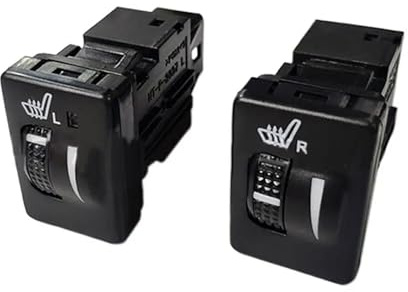 Lot de 2 interrupteurs de chauffage de voiture pour Toyota pour Reiz 10-17 Siège gauche 84751-0G030 Noir 84751-0P050 84751-0G040 84751-0P060
