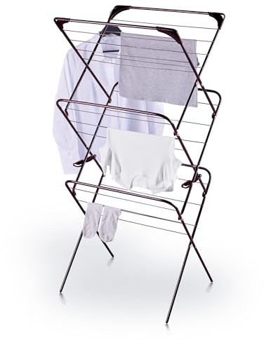 Minky 3 Tier Essentials 14m Clothes Airer, Holds Up to 15kg, Hanger Corners
