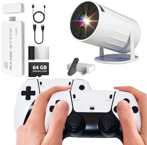 Console Retro Game 2026 con Mini Proiettore Portatile 4K