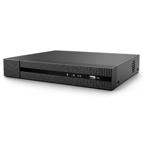 ERI-K104-P4 NVR PoE a 4 canali, videoregistratore di rete da 8 MP, H.265+/H.264+, 4 porte PoE, uscita HDMI/VGA 4K, 1 alloggiamento SATA, compatibile ONVIF per telecamere di sicurezza IP