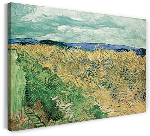 Leinwand (80x60cm): Vincent van Gogh - Weizenfeld mit Kornblumen (1890)