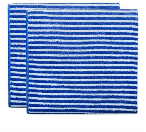 Das blaue Wunder - Bamboo Premium Duschtücher, 2er Set (blau)