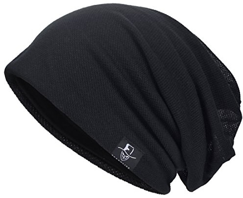 Herren Cool Slouch Mütze Dünne Sommer Schädel Hip-Hop Hüte