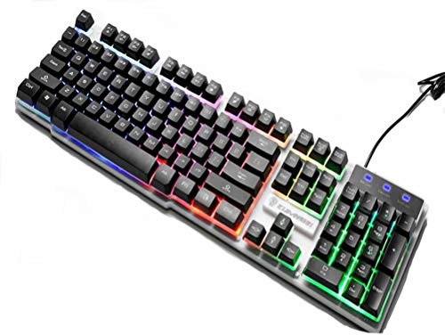 CSZH Gioco tastiera colorato retroilluminazione cavo tastiera LOL sentire meccanica leggera computer desktop USB notebook unisex e-sport sentirsi cool tastiera Internet café