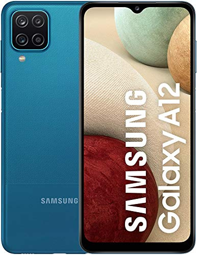 Samsung Galaxy A12 4G – Bleu - 64GB - Smartphone Android débloqué - Version Française - Ecouteurs inclus