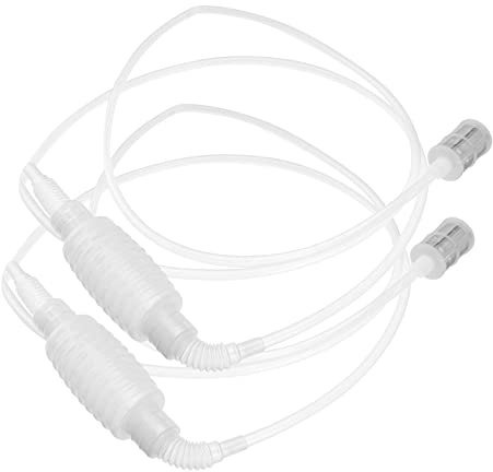 Happyyami 2stücke Siphon-pumpe Mit Strainer Und Sandfang Für Aquarien Effizientes Wasserwechsel-Werkzeug Mit Hochwertigem Filter Für Sauberes Wasser Und Einfache Anwendung