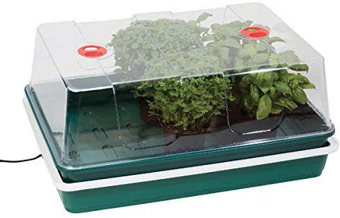 Muddy Hands Extra Large High Dome Electric Heated Windowsill Propagator Plant Seed Tray