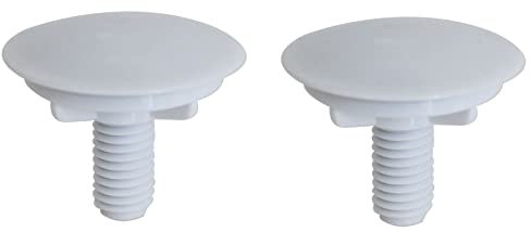 2 Pack Kitchen Sink Hole Cover Stainless Steel Faucet Hole Cover Kitchen Sink Tap Hole Plate Stopper Cover Blanking Metal Plug(White)