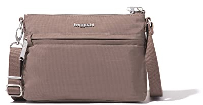 Baggallini Dam stöldskydd Securtex anti-stöld-memento crossbody-väska, Portobello, Einheitsgröße