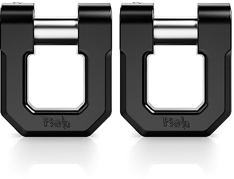 RENO - Grillete de anillo en D de 3/4 pulgadas, resistencia a la rotura de 70 libras con pasador de 7/8 pulgadas, uso universal con correa de remolque para camión todoterreno, ATV, UTV, SUV,