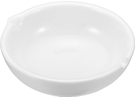 PATIKIL Ink Dish Plate for Chinese Calligraphy Writing, Ceramics Ink Holder Rest Ink, Water Dish, Brush Pen Holder for Stone Traditional Beginners Japanese Practice Painting, White