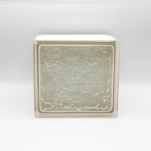 Fuchs Design THERMO BLOCK, Glasbaustein Savona, 19x19x12cm, Innen satiniert, Wärmedämmung: Ug 1,2