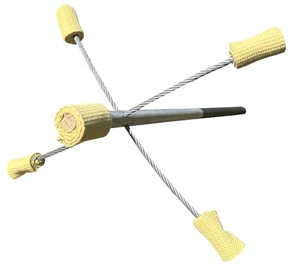 ImpulsPoland Fire Dragon Staff Stab, zusammensteckbare Strömungskontakt-Requisite für Tänzer, Jongleure, Performer, Stab (167,6 cm)