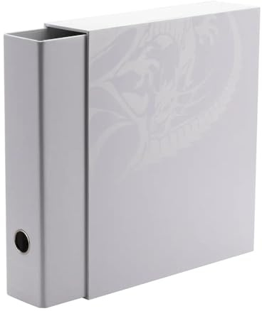 Arcane Tinmen - Dragon Shield Card Binder – Sanctuary Slipcase: White – Card Games - Compatible with Pokemon, Yugioh, Magic The Gathering, MTG TCG OCG & Hockey Cards