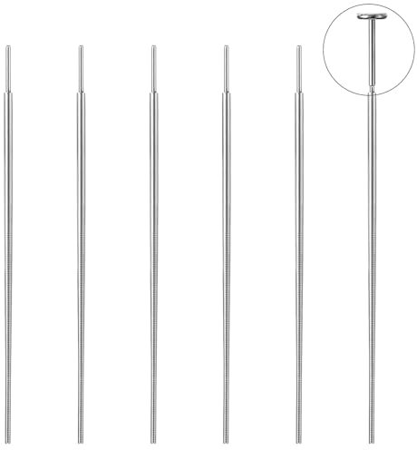 Yolev 6 Stück Ohrloch Stecher Set Edelstahl Piercing Nadel 20G Piercing Taper Insertion Chirurgenstahl 0,8 mm Edelstahl Piercings Einführhilfe Ersatzwerkzeug Körperkegel Piercings Hilfe Set