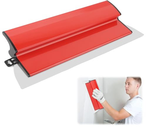 Spatola per Stucco, 40 cm Spatole per Stucco Acciaio Inossidabile, Tucco per Cartongesso Con Impugnatura a Forma Di Z, Frattazzo per Stucco per Cemento e Pareti in Calcestruzzo, Cazzuola Muratore