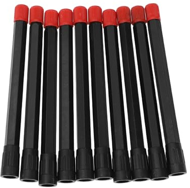 Partuto 10pz 115mm Estensione Valvola Pneumatico Universale in Plastica a 180 Gradi Prolunga Valvola Pneumatico per Auto Moto Camper Bici