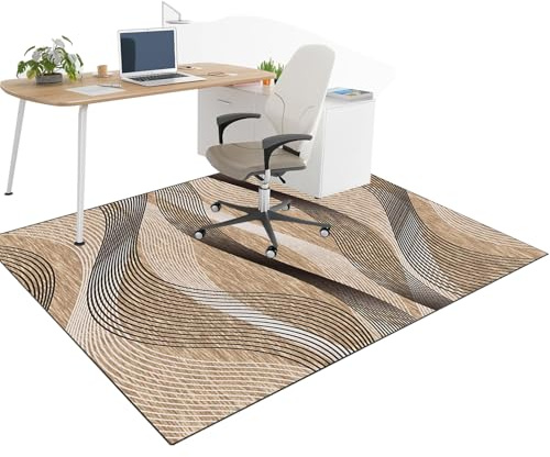 90 x 140 cm Bodenschutzmatte Gaming Bürostuhl Matte Bürostuhlunterlage Bodenschutzmatte für Hartböden und Teppich Stuhlunterlage Bodenmatte rutschfest Gaming Bürostuhl Stuhlmatten Bürostuhl Teppich