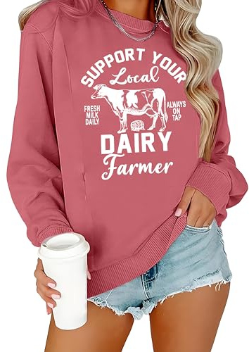 ASTANFY Maternity Nursing Sweatshirts for Breastfeeding Women Friendly Zipper Nursing Sweatshirt Mama Breast Feeding Sweater Pink