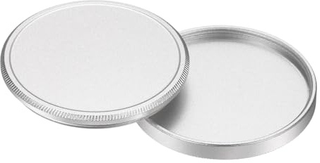 PATIKIL 37mm x 1mm Metal Lens Cap, Universal Lens Filter Stack Cap Aluminum Camera Filter Protective Case Slim Stack for 37mm x 1mm Thread Size Camera Circular Fader, Silver