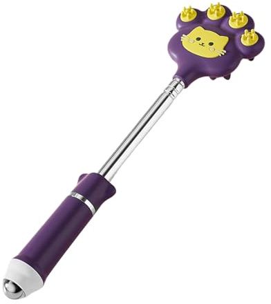 Back Scratcher Extendable - Telescopic Stainless Steel Scratching Tool, Adjustable Portable Self-Massager, Comfortable Scratch Stick for Hard-to-Reach Areas, Home Office Travel, Gadget