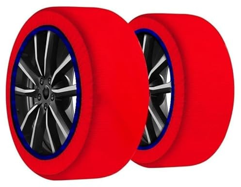 Calze da Neve Omologate Italia EN 16662-1 in Tessuto 3D Taglia M Facili e Veloci da Montare Incrementano l'Efficienza dei Sistemi di Sicurezza Lavabili e Riutilizzabili,Tessuto (M) GRIPX3D