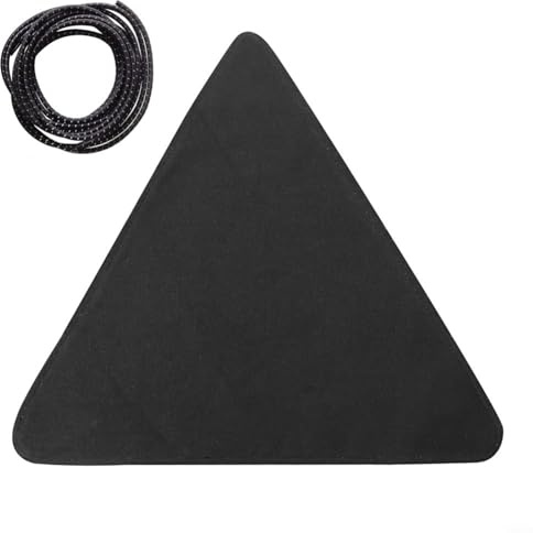 Entgoinggo Tripod Stool Cloth, Folding Camping Tripod Stool Chair Cover Lightweight Portable Waterproof Canvas Tripod Seat Cover For Outdoor(Black)