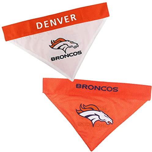 NFL wendbar Bandana für Hunde & Katzen. Mesh & Premium Stickerei Team Schal Bandana. Hund Geburtstage, Party 's, Fußball Games. Pet Bandana Dual Sided erhältlich in 32 NFL Teams und 2 Größen