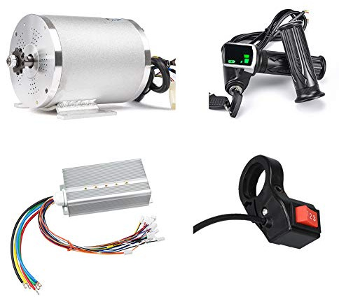 Electric Scooter Motor Kit 48V 2000W DC Brushless Controller 45A,Throttle
