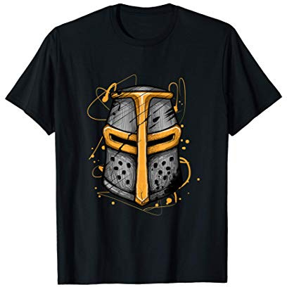 Cavaliere Templare Casco Regalo Cavalieri Templari Maglietta