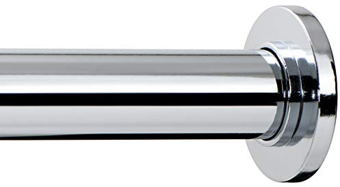 Ivilon Bastone per tenda a molla per finestre o doccia, da 91 a 137 cm, cromato