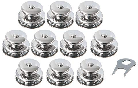 10 Stück TENAX Oberteile, groß + 1 TENAX Schlüssel