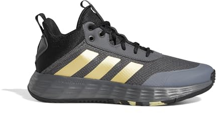 adidas Uomo Ownthegame Shoes, GREY FIVE/MAGOLD/CARBON BLACK, 44 2/3 EU