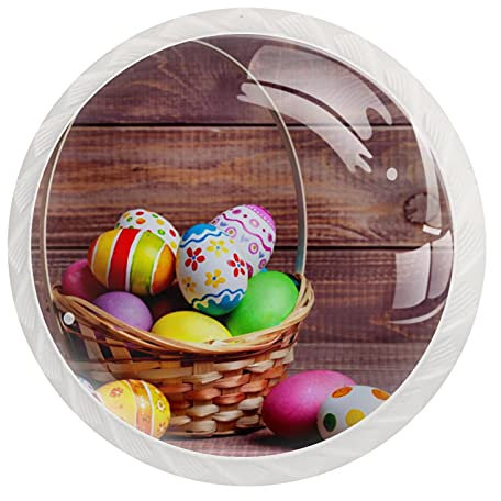 Set di 12 pomelli rotondi per cassettiera, con motivo a uovo di Halloween, con viti, per armadio, casa, ufficio, cameretta dei bambini